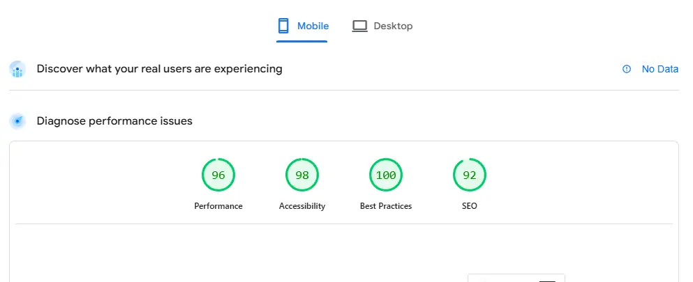 Local SEO page speed insights google